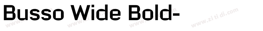Busso Wide Bold字体转换
